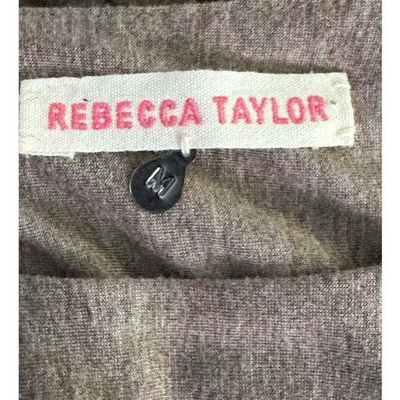 Rebecca Taylor taupe long sleeves knit dress size Medium - Picture 3 of 15